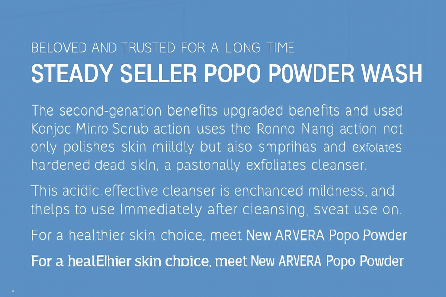 ⭐️ARVERA POPO POWDER WASH ENZYME CLEANSER 90G⭐️ <<Opening event>>