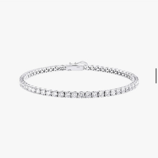 Lab Dia 0.5ct Tennis Bracelet(silver)
