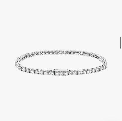 LAB DIA 0.3ct TENNI BRACELET(silver)