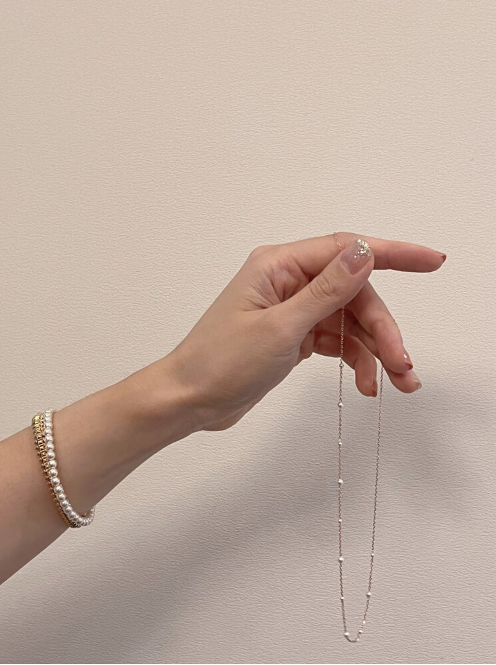 SWAROVSKI PEARL CHAIN NECKLACE