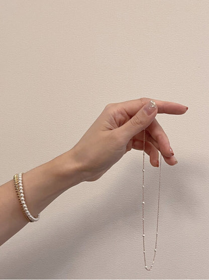SWAROVSKI PEARL CHAIN NECKLACE