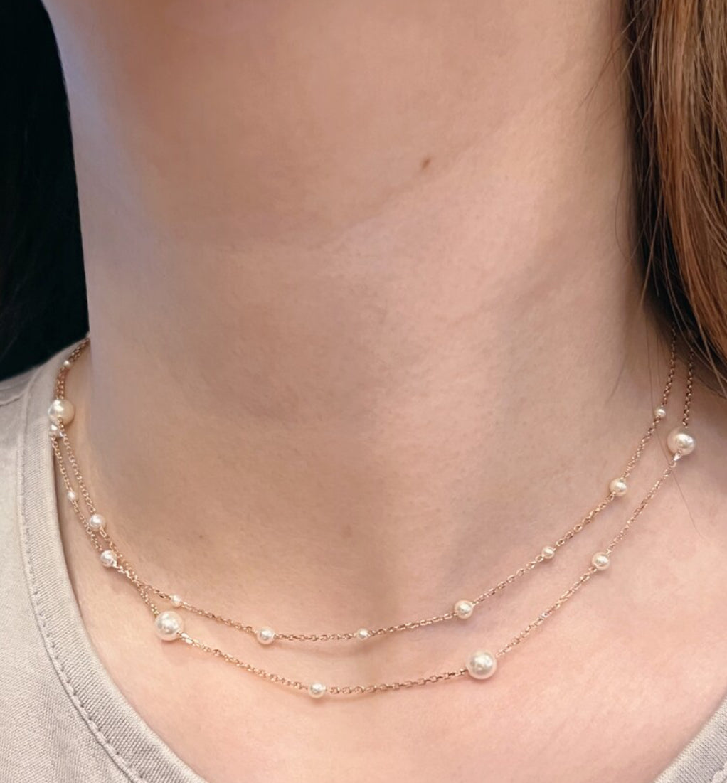 SWAROVSKI PEARL CHAIN NECKLACE