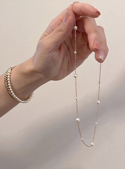 SWAROVSKI PEARL CHAIN NECKLACE