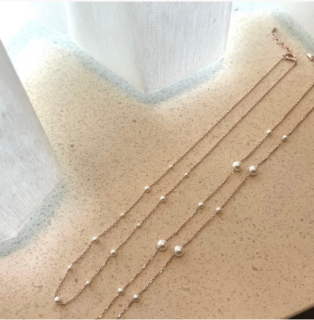 SWAROVSKI PEARL CHAIN NECKLACE