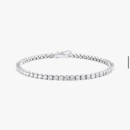 LAB DIA 0.3ct TENNI BRACELET(silver)