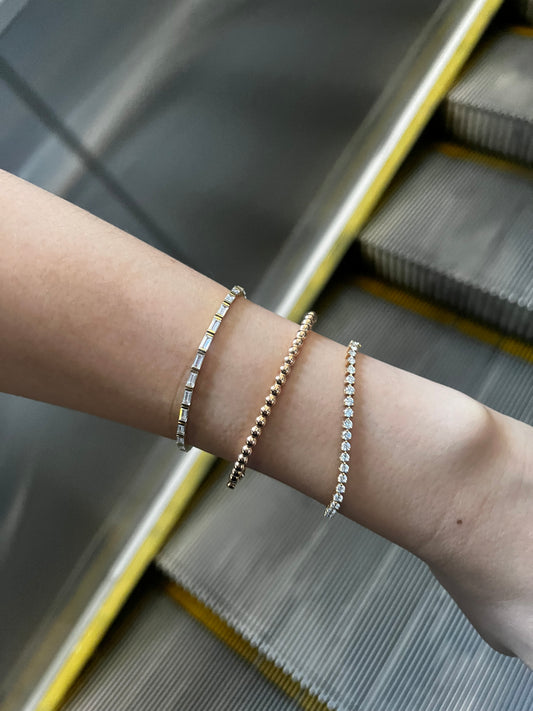 🖤 BLACK FRIDAY
20%🖤 3.7mm Lab-Grown Diamond Tennis Bracelet(925 Silver Gold-Plated)